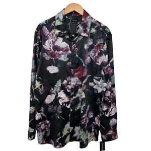 Men’s Garden Floral Button Front Shirt by INC International Concepts XL